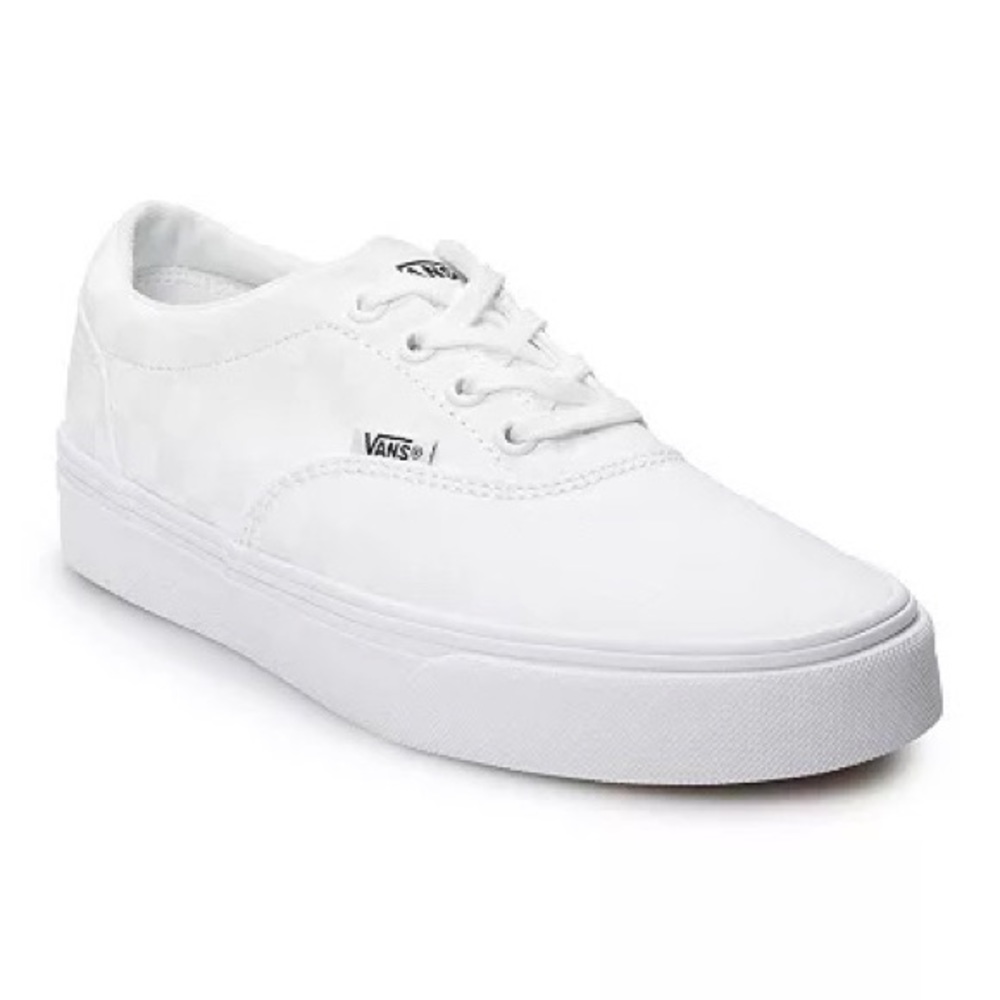 Vans Women’s Doheny Low White Checkerboard Shoes 7.5 Brand New Discontinued